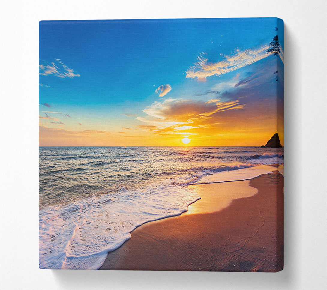  A Canvas Print of Beach on the south east coast Canvas Art