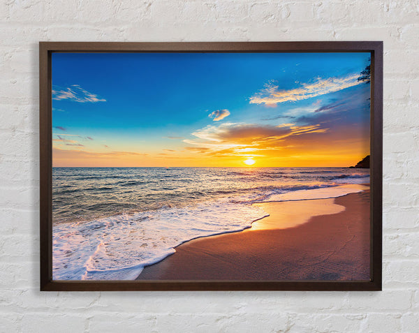 Beach on the south east coast Framed Print