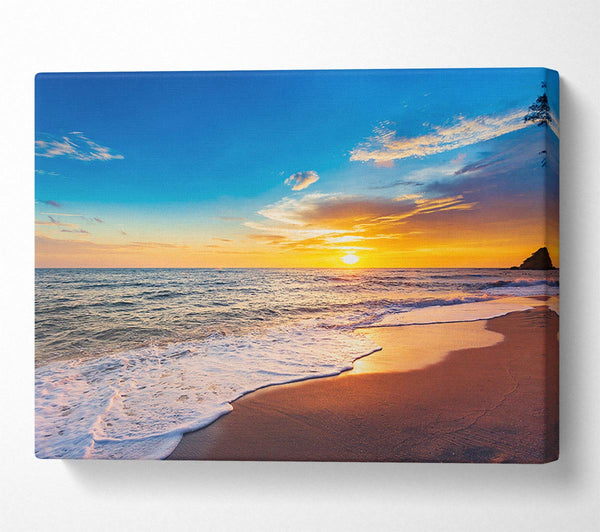  A Canvas Print of Beach on the south east coast Canvas Art
