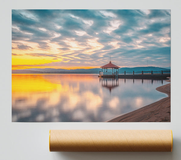 Stage On The Pier Giclee Print