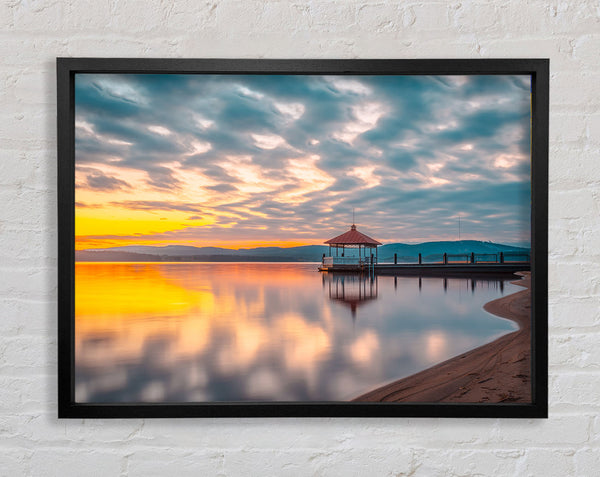 Stage on the Pier Framed Print