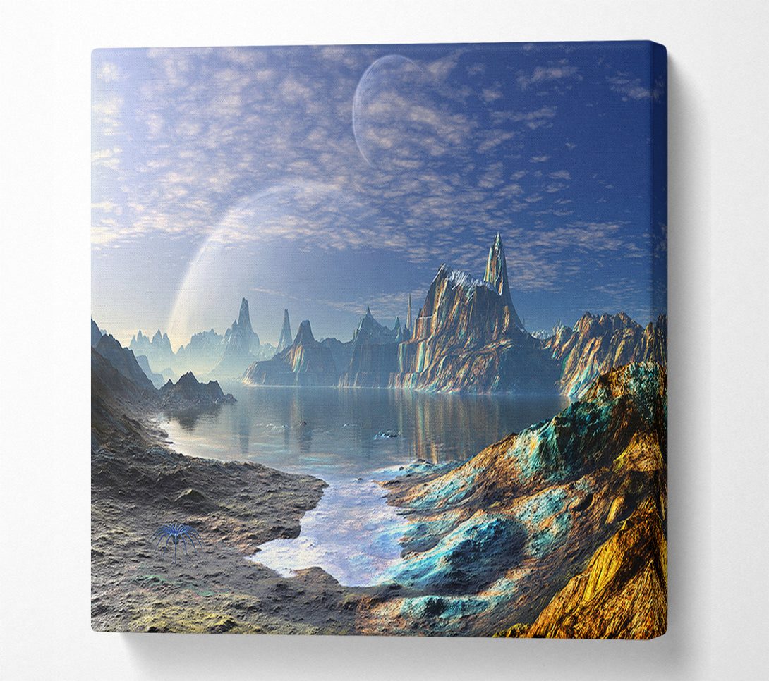  A Canvas Print of On another planet Canvas Wall Art