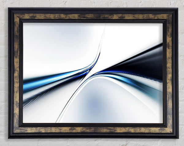 Defined lines meeting Framed Print