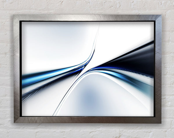 Defined lines meeting Framed Print