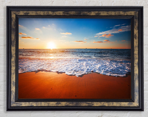 Red sands sea Framed Print