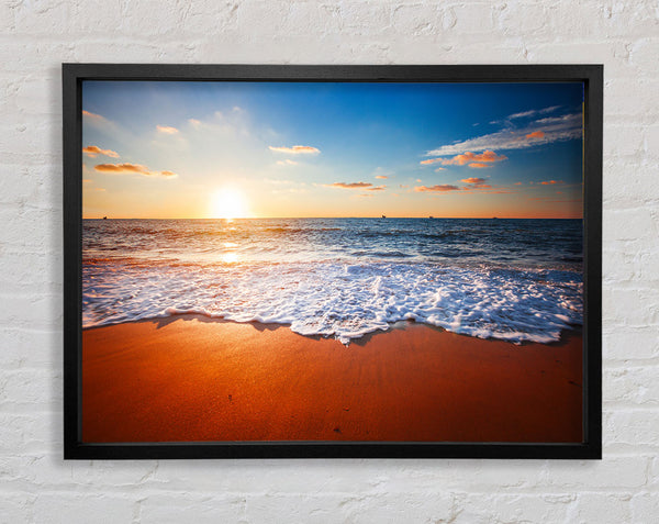 Red sands sea Framed Print
