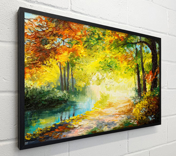 Hand painted woodland scene