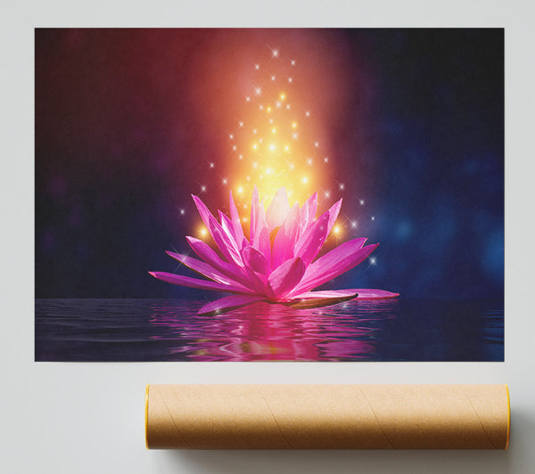 Magical Lillie Emitting Spores Giclee Print