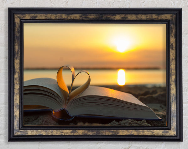 Love book Framed Print