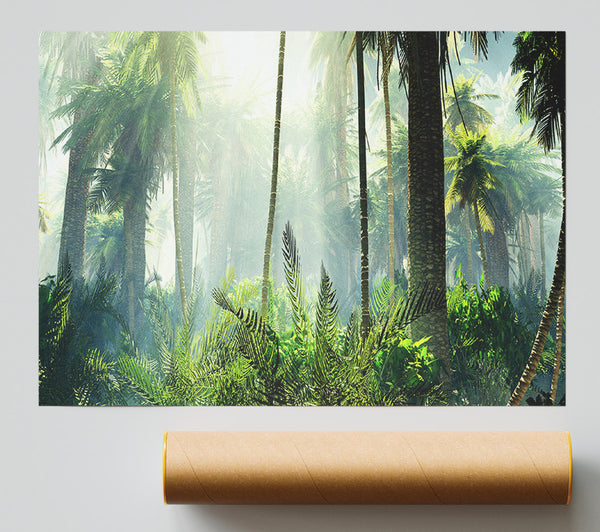 Green Ancient Forest Print