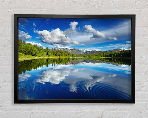 ripples in the ocean view Framed Print
