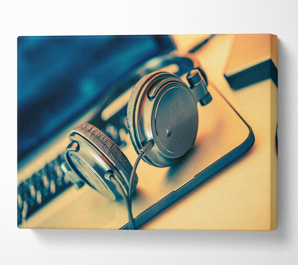  A Canvas Print of headpgones on the table Canvas Wall Art