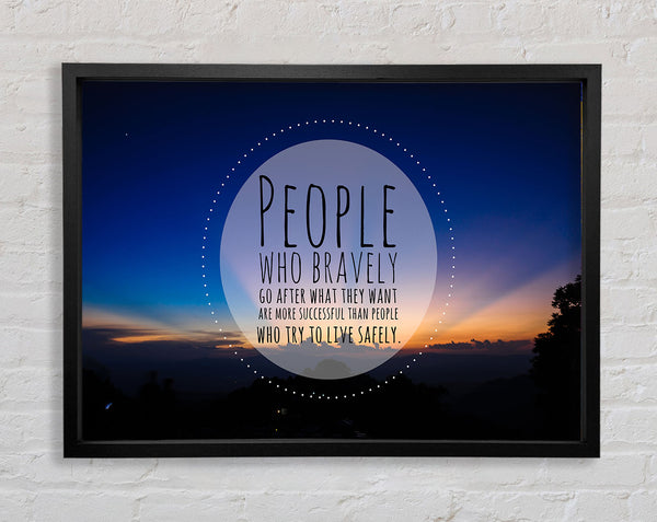 Successful people quote Framed Print
