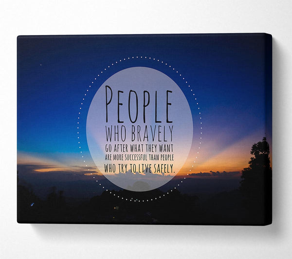  A Canvas Print of Successful people quote Canvas Art