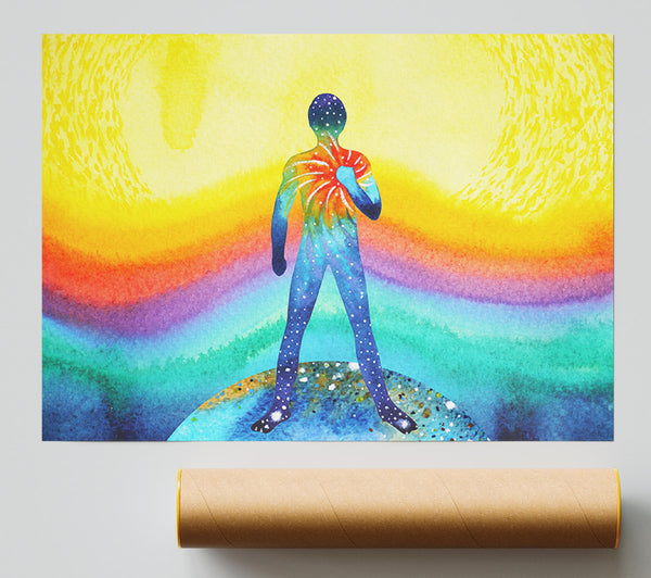 Stronger Heart Watercolour Print
