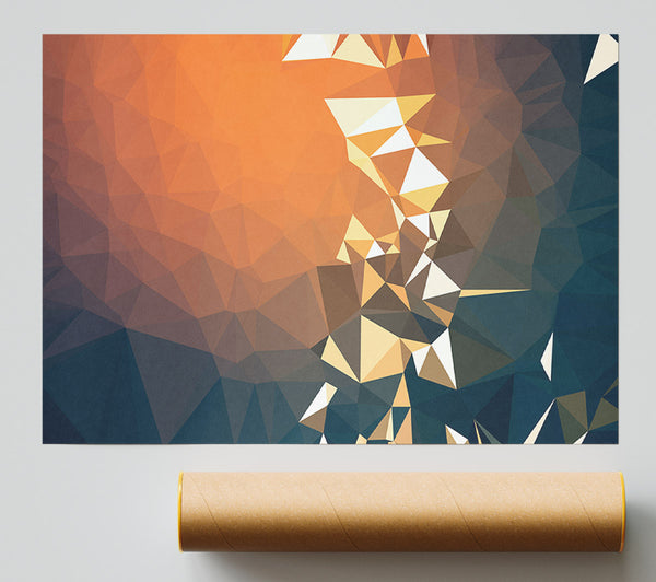 Triangle Shapes Warmth Poster