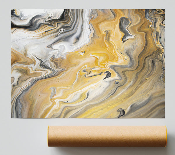 Subtle Liquid Colours Giclee Print