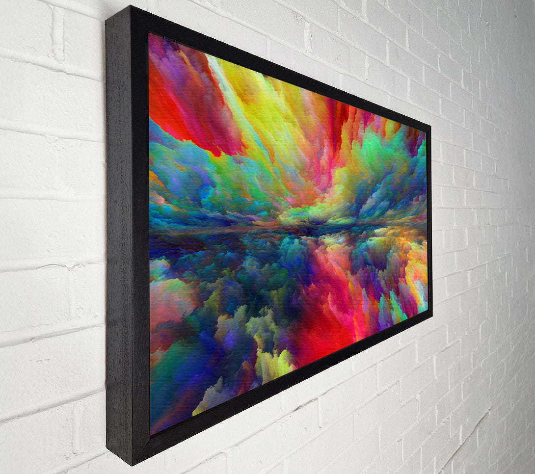  A Canvas Print of Vibrant powdered colours sky Canvas Art