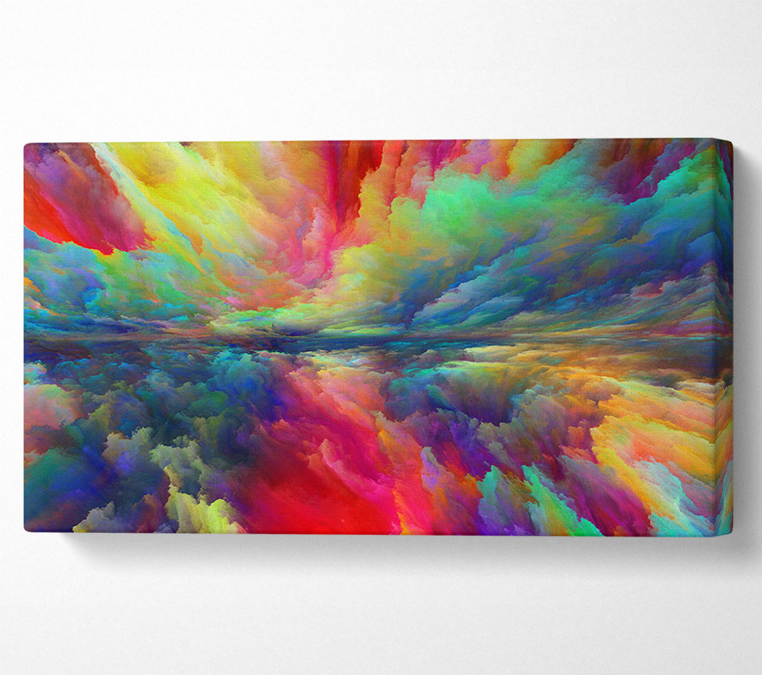  A Canvas Print of Vibrant powdered colours sky Canvas Art