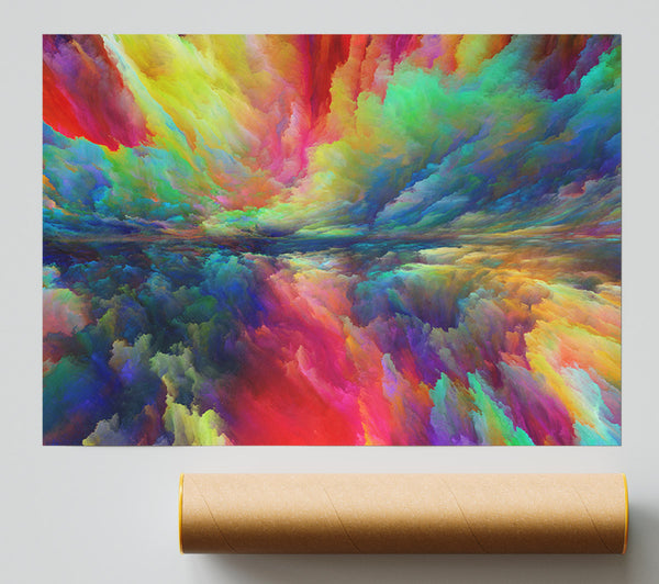 Vibrant Powdered Colours Sky Print