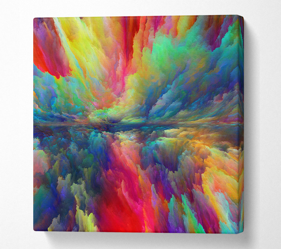  A Canvas Print of Vibrant powdered colours sky Canvas Art