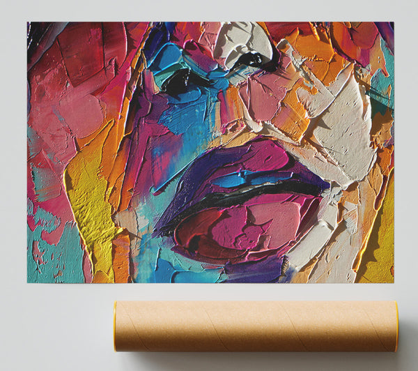 Textures Of Paint And Colour Poster