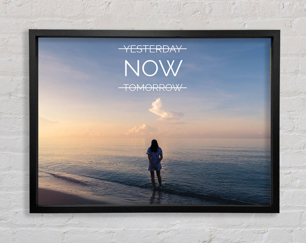 Yesterday now tommorow Framed Print