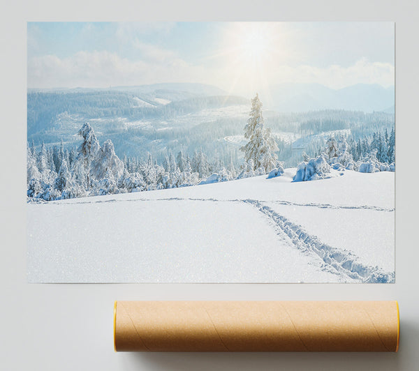 Heavy Snow On The Plane Giclee Print