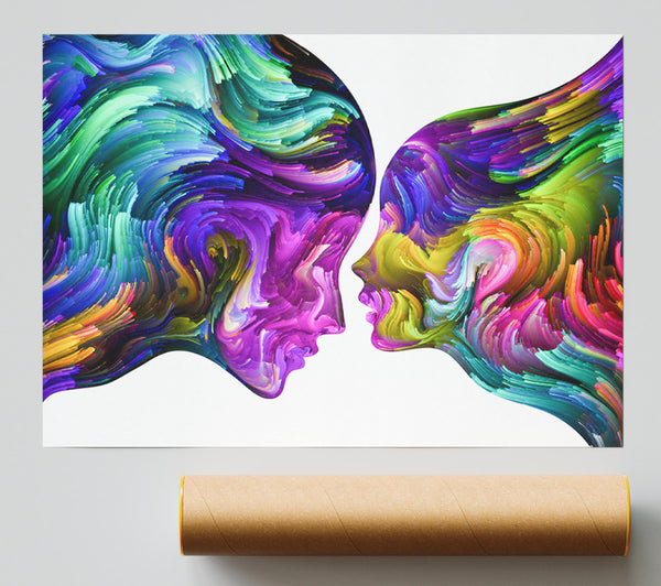 Soul Connection Of Colour And Vibrance Poster
