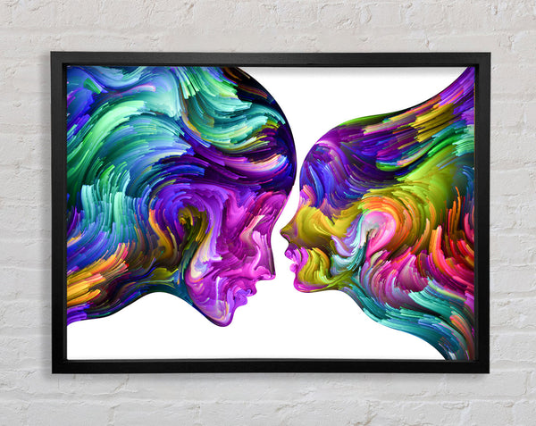 Soul connection of colour and vibrance Framed Print