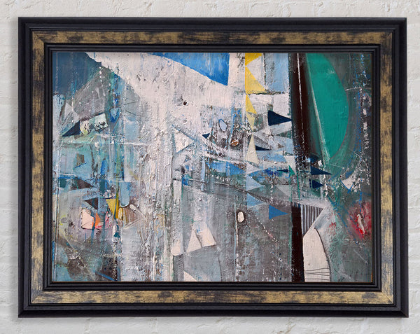 trianges washed over Framed Print