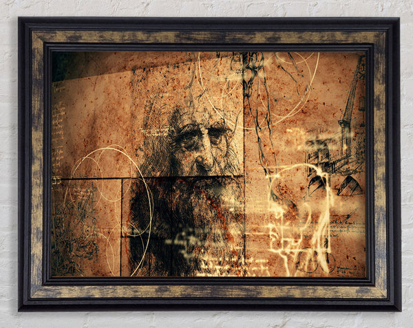 Deep in thought processes Framed Print