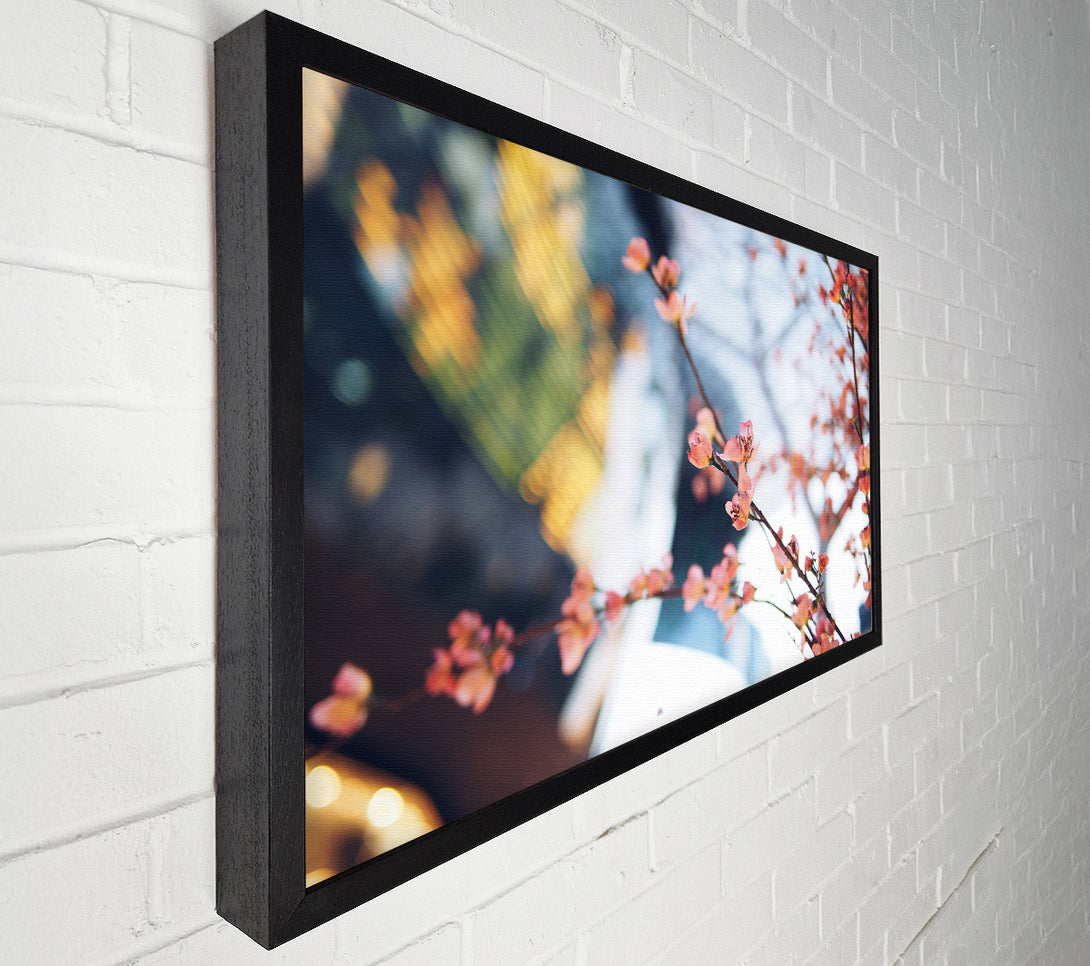  A Canvas Print of Cherry blossum in focus Canvas Wall Art
