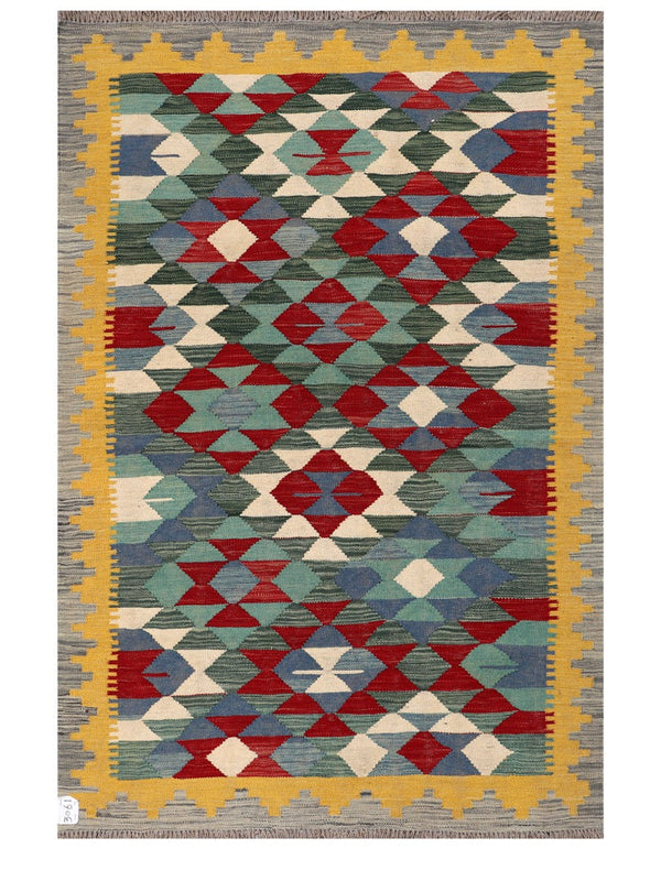 Maimana Afghanistan Kilim Rug - 179 x118 cm