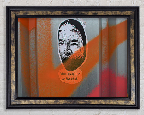 What is needed is an awakening Framed Print
