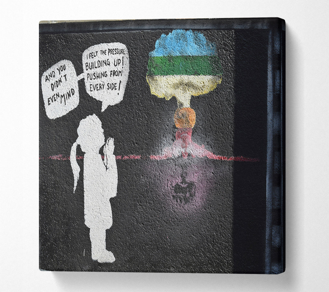  A Canvas Print of Thoughts of a graffiti artist Canvas Art