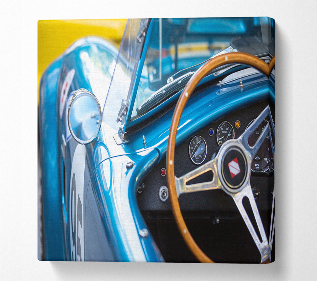  A Canvas Print of Inside perspective sports car Canvas Art
