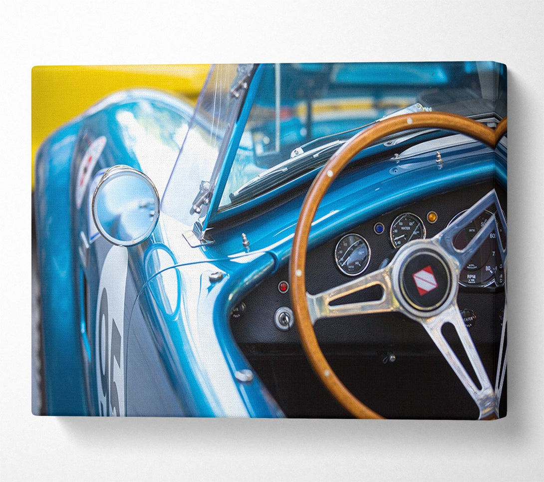  A Canvas Print of Inside perspective sports car Canvas Art