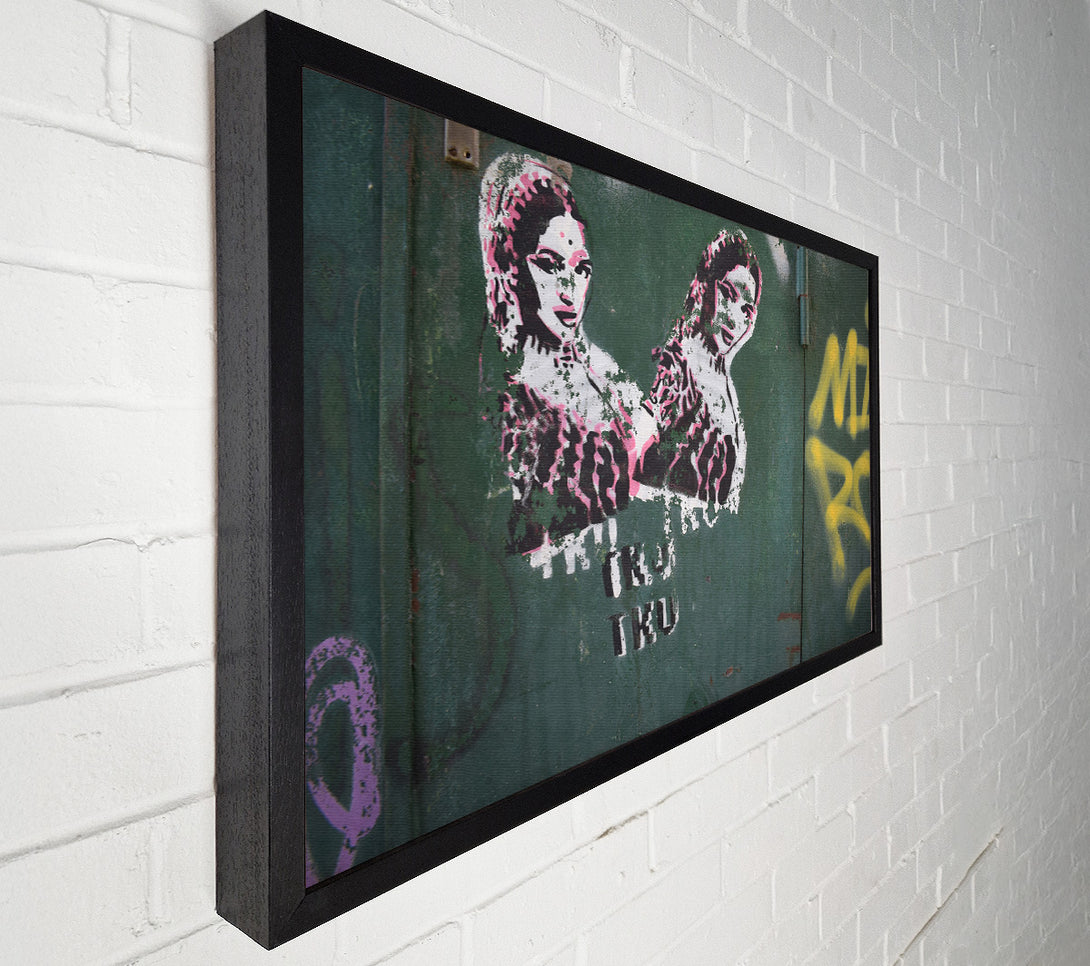  A Canvas Print of Indian graffiti Canvas Wall Art