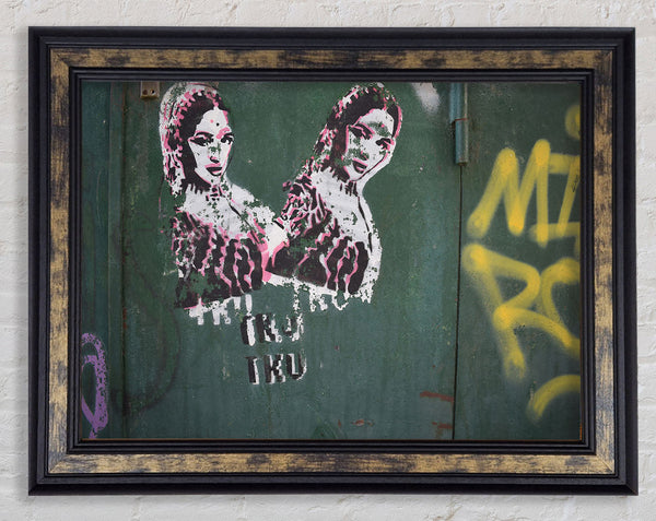 Indian graffiti Framed Print