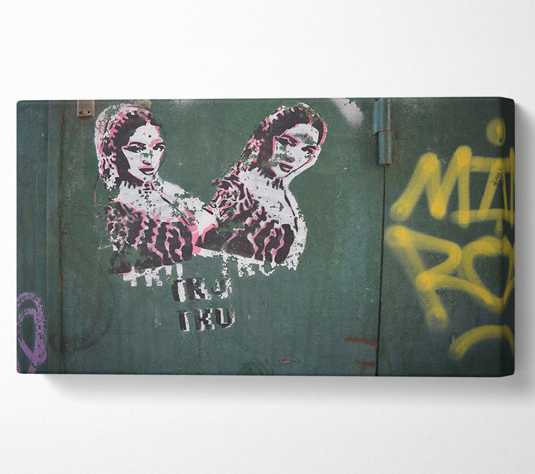  A Canvas Print of Indian graffiti Canvas Wall Art