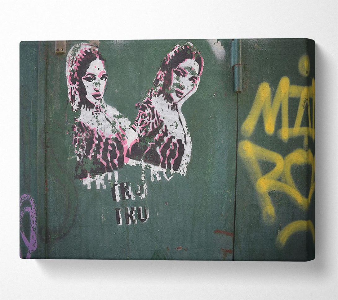  A Canvas Print of Indian graffiti Canvas Wall Art