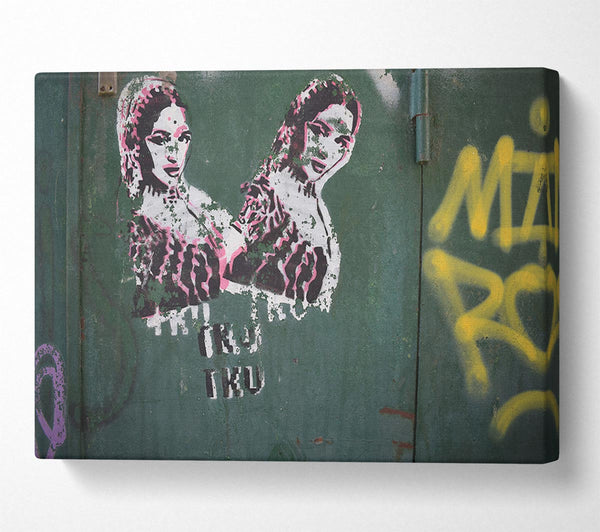  A Canvas Print of Indian graffiti Canvas Wall Art