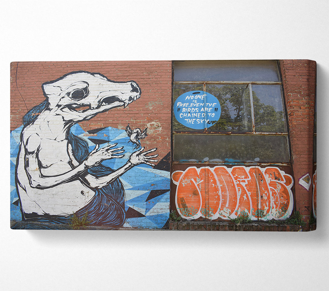  A Canvas Print of Big statement graffiti Canvas Art