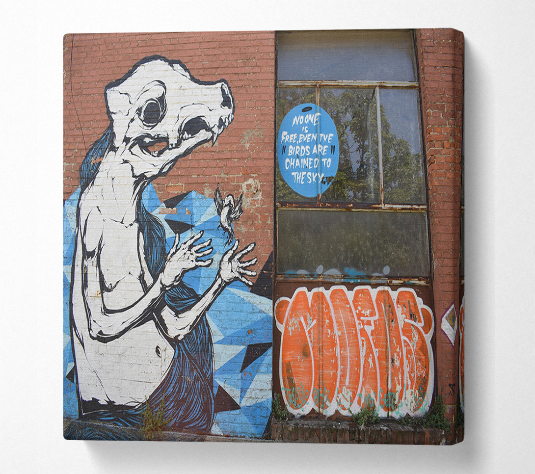  A Canvas Print of Big statement graffiti Canvas Art