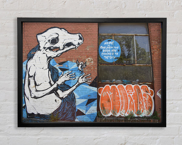 Big statement graffiti Framed Print