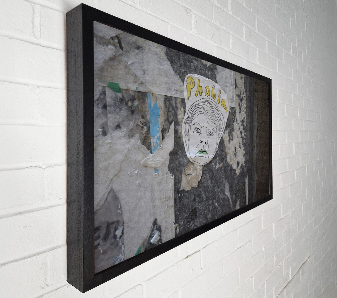  A Canvas Print of Phobia of street art Canvas Wall Art