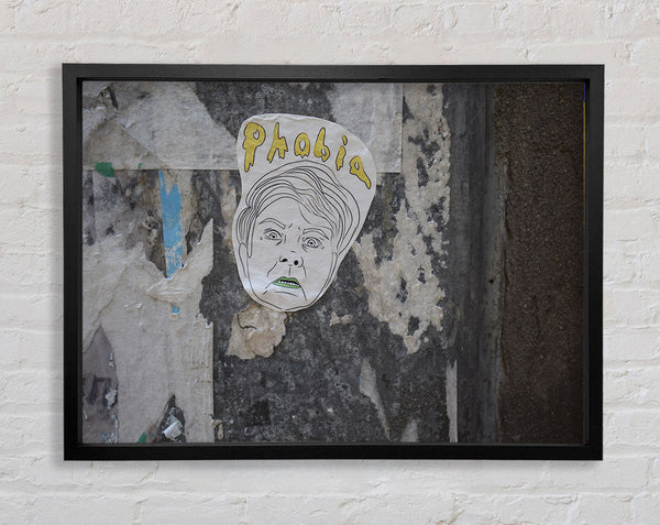 Phobia of street art Framed Print