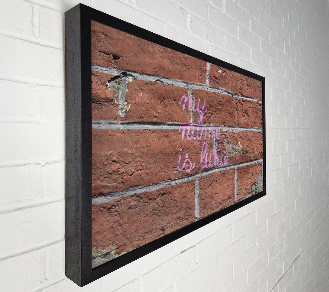  A Canvas Print of Handrawn street art Canvas Art