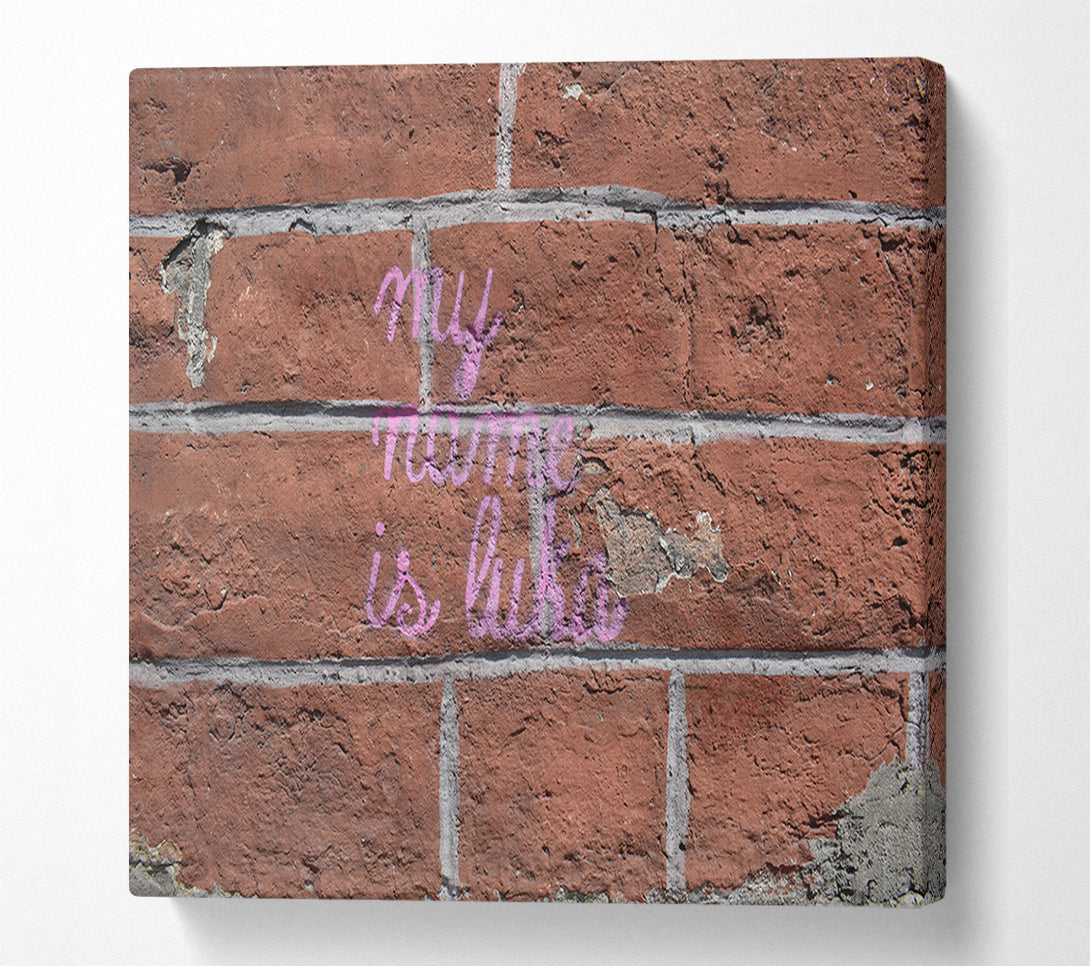  A Canvas Print of Handrawn street art Canvas Art
